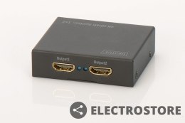 Digitus Rozdzielacz/Splitter HDMI 2-portowy, 4K 30Hz UHD 3D, HDCP 1.3, audio