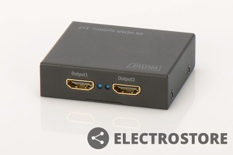 Digitus Rozdzielacz/Splitter HDMI 2-portowy, 4K 30Hz UHD 3D, HDCP 1.3, audio Digitus Rozdzielacz/Splitter HDMI 2-portowy, 4K 30Hz UHD 3D, HDCP 1.3, audio