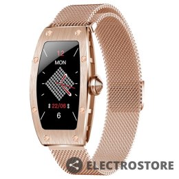 Kumi Smartwatch K18 Svarovski 1.14 cala 80 mAh złoty