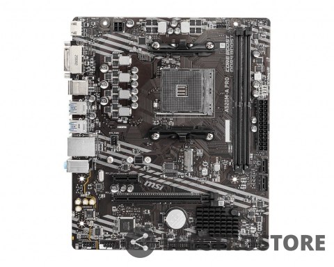 MSI Płyta główna A520M-A PRO AM4 2DDR4 DVI/HDMI USB 3.2 mATX MSI Płyta główna A520M-A PRO AM4 2DDR4 DVI/HDMI USB 3.2 mATX