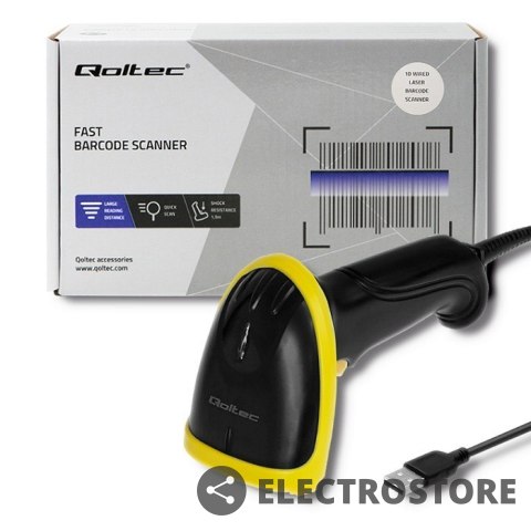 Qoltec Czytnik kodów kreskowych 1D | USB Qoltec Czytnik kodów kreskowych 1D | USB