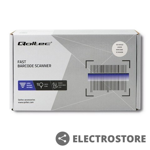 Qoltec Czytnik kodów kreskowych 1D | USB Qoltec Czytnik kodów kreskowych 1D | USB