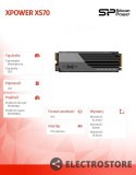 Silicon Power Dysk SSD XPOWER XS70 1TB 7300/6000MB/s M.2 PCIe 4x4 NVMe 1.4