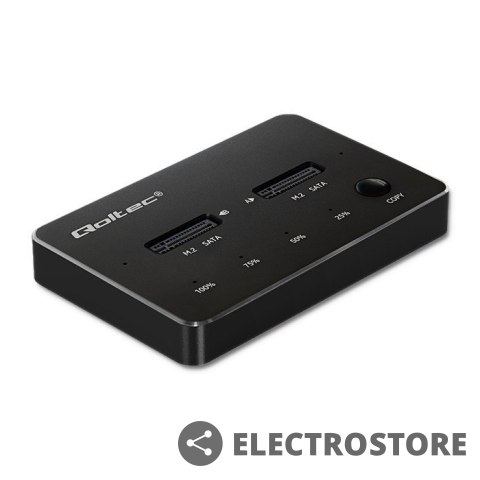 Qoltec Stacja dokujca dysków 2x SSD M.2 SATA | NGFF | USB typ C Qoltec Stacja dokujca dysków 2x SSD M.2 SATA | NGFF | USB typ C