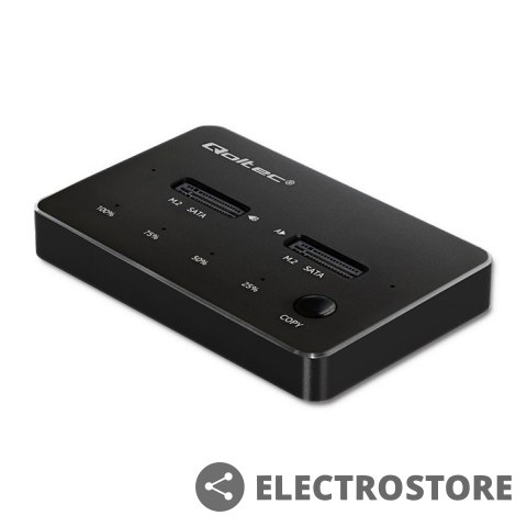 Qoltec Stacja dokujca dysków 2x SSD M.2 SATA | NGFF | USB typ C Qoltec Stacja dokujca dysków 2x SSD M.2 SATA | NGFF | USB typ C