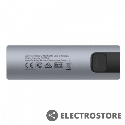Unitek Obudowa Dysku M.2 NVMe/SATA 10Gbps; S1230A Unitek Obudowa Dysku M.2 NVMe/SATA 10Gbps; S1230A