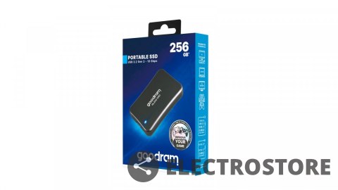 GOODRAM Dysk SSD HL200 256GB USB-C 3.2 Gen2 GOODRAM Dysk SSD HL200 256GB USB-C 3.2 Gen2