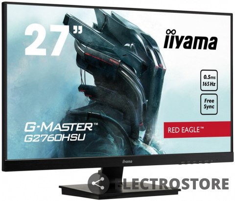 IIYAMA Monitor G-Master 27 cali G2760HSU-B3 TN,165Hz,0.5ms,400cd/m2,HDMI,DP,USB IIYAMA Monitor G-Master 27 cali G2760HSU-B3 TN,165Hz,0.5ms,400cd/m2,HDMI,DP,USB