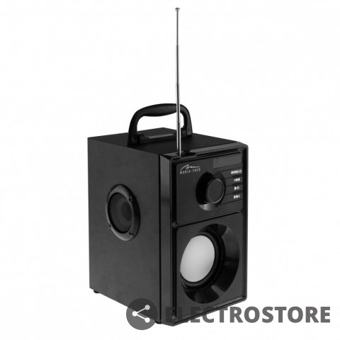 Media-Tech Głośnik BOOMBOX SILVER MT3179 Bluetooth 5.1+EDR/FM/MP3/MicroSD/USB/AUS/Pilot/USB-C/LED/RMS 15W/PMPO 600W Media-Tech Głośnik BOOMBOX SILVER MT3179 Bluetooth 5.1+EDR/FM/MP3/MicroSD/USB/AUS/Pilot/USB-C/LED/RMS 15W/PMPO 600W