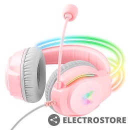 Onikuma Słuchawki gamingowe X26 różowe (przewodowe)