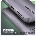 AXAGON HMC-6GM2 Wieloportovy hub 6in1 10Gbps, USB-A, USB-C, HDMI, M.2, SD/mSD, PD 100W, USB-C