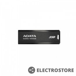 Adata Dysk SSD zewnętrzny SC610 1000 GB USB3.2A Gen2 czarny
