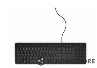 Dell Klawiatura multimedialna KB216 US International (QWERTY) - czarna (RTL BOX)