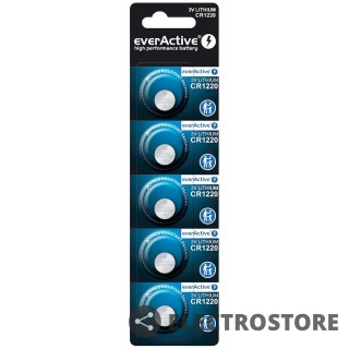 EverActive Baterie litowe mini CR1220 blister 5 sztuk