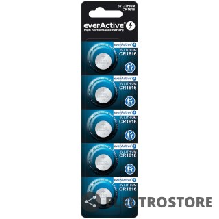 EverActive Baterie litowe mini CR1616 blister 5 sztuk
