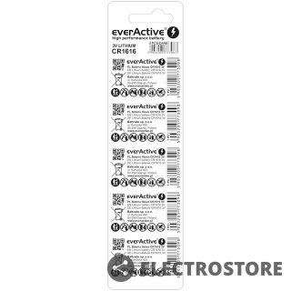 EverActive Baterie litowe mini CR1616 blister 5 sztuk