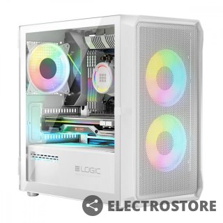 Logic Concept Obudowa Komputerowa Logic Portos ARGB Mini USB 3.0 Biała