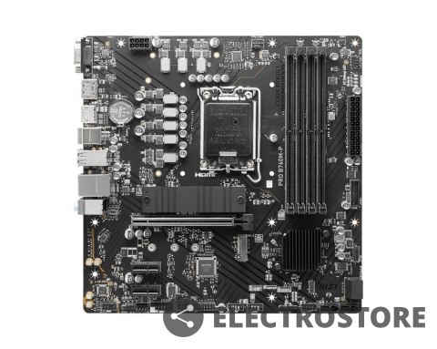 MSI Płyta główna PRO B760M-P s1700 4DDR5 DP/HDMI 2M.2 mATX MSI Płyta główna PRO B760M-P s1700 4DDR5 DP/HDMI 2M.2 mATX