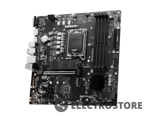 MSI Płyta główna PRO B760M-P s1700 4DDR5 DP/HDMI 2M.2 mATX MSI Płyta główna PRO B760M-P s1700 4DDR5 DP/HDMI 2M.2 mATX
