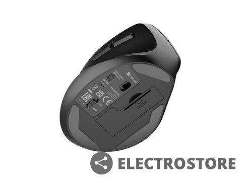 Natec Mysz bezprzewodowa wertykalna Crake 2 2400 DPI Bluetooth 5.2 + 2.4GHz dla leworęcznych Czarna Natec Mysz bezprzewodowa wertykalna Crake 2 2400 DPI Bluetooth 5.2 + 2.4GHz dla leworęcznych Czarna