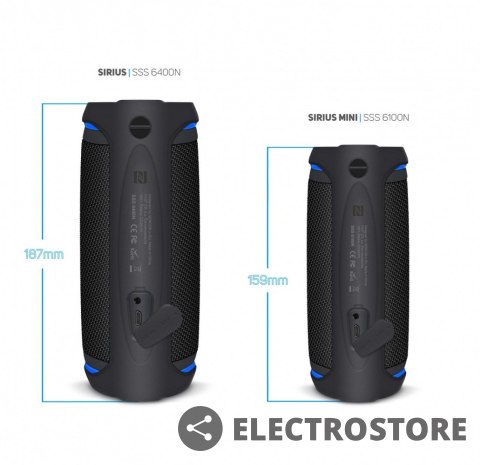 Sencor Głośnik Bluetooth SSS 6100 Sirius 16W, TWS, NFC, IPX6 Sencor Głośnik Bluetooth SSS 6100 Sirius 16W, TWS, NFC, IPX6