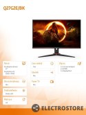 AOC Monitor Q27G2E 27 cali VA 155 Hz HDMIx2 DP