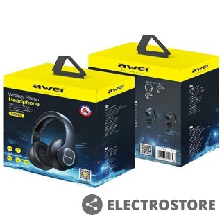AWEI Słuchawki Bluetooth A100BL Nauszne Black