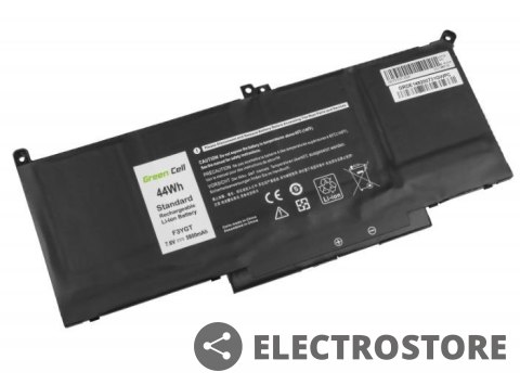 Green Cell Bateria F3YGT 7,6V 5800mAh do Dell Latitude 7290 7380 7480 7490 Green Cell Bateria F3YGT 7,6V 5800mAh do Dell Latitude 7290 7380 7480 7490