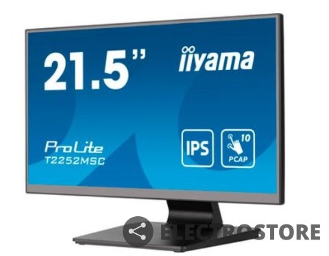 IIYAMA Monitor 22 cale T2252MSC-B2 10 PKT. POJ,IPS,HDMI,DP,2x1W,7H IIYAMA Monitor 22 cale T2252MSC-B2 10 PKT. POJ,IPS,HDMI,DP,2x1W,7H
