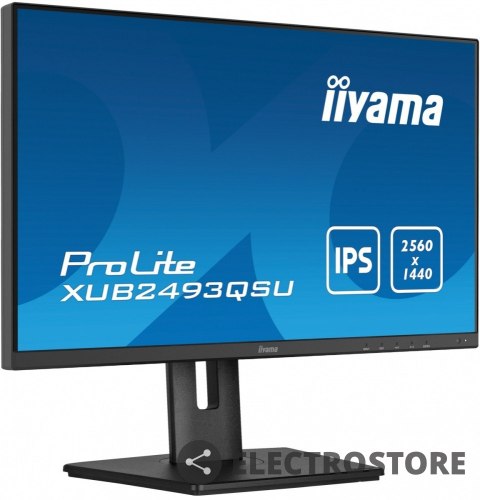 IIYAMA Monitor 23.8 cala XUB2493QSU-B5 IPS,QHD,HDMI,DP,HAS(150mm),2x2W,USB3.0 IIYAMA Monitor 23.8 cala XUB2493QSU-B5 IPS,QHD,HDMI,DP,HAS(150mm),2x2W,USB3.0