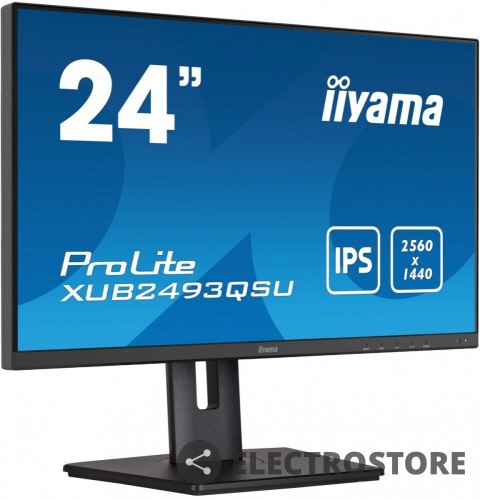 IIYAMA Monitor 23.8 cala XUB2493QSU-B5 IPS,QHD,HDMI,DP,HAS(150mm),2x2W,USB3.0 IIYAMA Monitor 23.8 cala XUB2493QSU-B5 IPS,QHD,HDMI,DP,HAS(150mm),2x2W,USB3.0