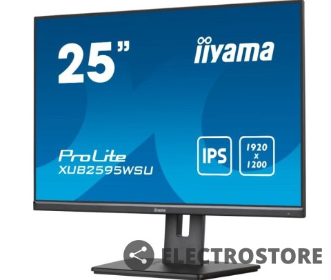 IIYAMA Monitor 25 cali XUB2595WSU-B5 IPS.PIVOT.16:10.USB.DP.HDMI.VGA.2x2W. 300(cd/m2).HAS(150mm) IIYAMA Monitor 25 cali XUB2595WSU-B5 IPS.PIVOT.16:10.USB.DP.HDMI.VGA.2x2W. 300(cd/m2).HAS(150mm)