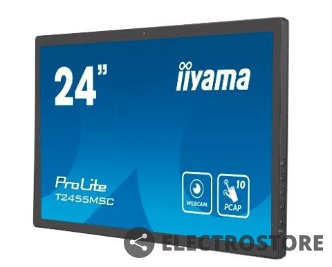 IIYAMA Monitor dotykowy 24 cale T2455MSC-B1 POJ.10PKT.IPS,HDMI,DP,USB3.0,CAM,MIC IIYAMA Monitor dotykowy 24 cale T2455MSC-B1 POJ.10PKT.IPS,HDMI,DP,USB3.0,CAM,MIC