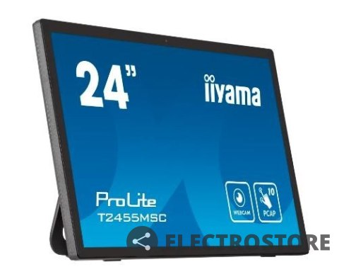IIYAMA Monitor dotykowy 24 cale T2455MSC-B1 POJ.10PKT.IPS,HDMI,DP,USB3.0,CAM,MIC IIYAMA Monitor dotykowy 24 cale T2455MSC-B1 POJ.10PKT.IPS,HDMI,DP,USB3.0,CAM,MIC
