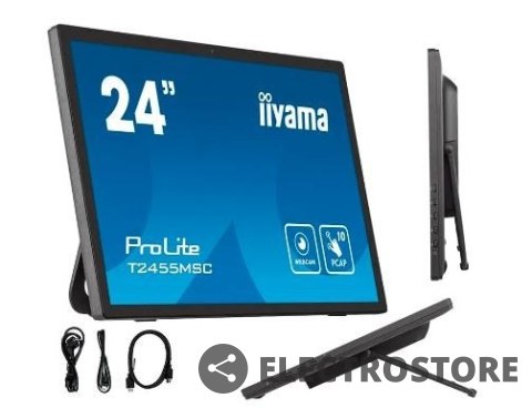 IIYAMA Monitor dotykowy 24 cale T2455MSC-B1 POJ.10PKT.IPS,HDMI,DP,USB3.0,CAM,MIC IIYAMA Monitor dotykowy 24 cale T2455MSC-B1 POJ.10PKT.IPS,HDMI,DP,USB3.0,CAM,MIC