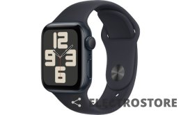 Apple Watch SE GPS, 40mm Koperta z aluminium w kolorze północy z paskiem sportowym w kolorze północy - M/L