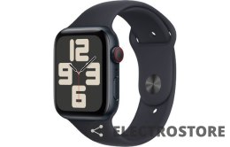 Apple Watch SE GPS + Cellular, 44mm Koperta z aluminium w kolorze północy z paskiem sportowym w kolorze północy - M/L