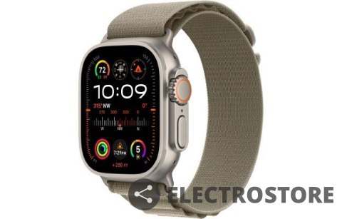 Apple Watch Ultra 2 GPS + Cellular, 49mm Koperta z tytanu z opaską Alpine w kolorze moro - L