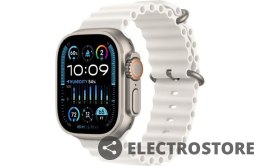 Apple Watch Ultra 2 GPS + Cellular, 49mm Koperta z tytanu z paskiem Ocean w kolorze białym