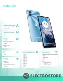 Motorola Smartfon moto E22 4/64 GB, Crystal Blue