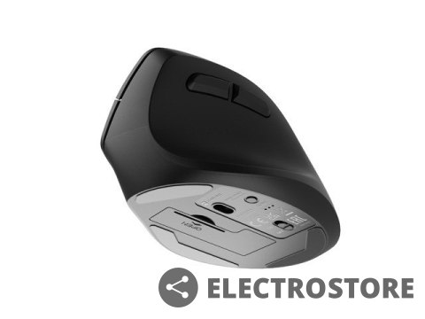Natec Mysz bezprzewodowa wertykalna Crake 2 2400 DPI Bluetooth 5.2 + 2.4GHz Czarna Natec Mysz bezprzewodowa wertykalna Crake 2 2400 DPI Bluetooth 5.2 + 2.4GHz Czarna