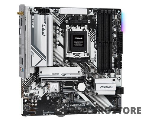 ASRock Płyta główna A620M PRO RS WIFI AM5 4DDR5 HDMI/DP M.2 mATX ASRock Płyta główna A620M PRO RS WIFI AM5 4DDR5 HDMI/DP M.2 mATX