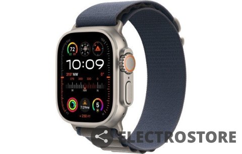 Apple Watch Ultra 2 GPS + Cellular, 49mm Koperta z tytanu z opaską Alpine w kolorze niebieskim - M