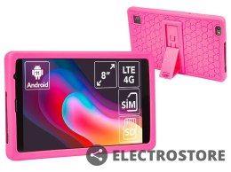 BLOW Tablet Platinum TAB8 4G + etui Kids różowe