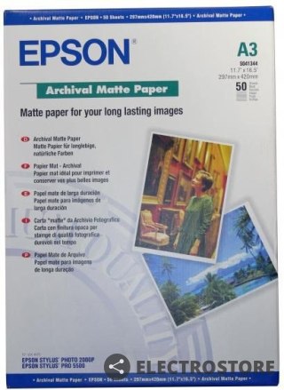 Epson Papier Archival Matowy 50 arkuszy 189 g/m2 A3