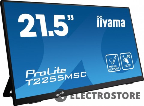 IIYAMA Monitor 21.5 cala T2255MSC-B1 POJ.10PKT.IPS,HDMI,DP,2xUSB 3.0 IIYAMA Monitor 21.5 cala T2255MSC-B1 POJ.10PKT.IPS,HDMI,DP,2xUSB 3.0