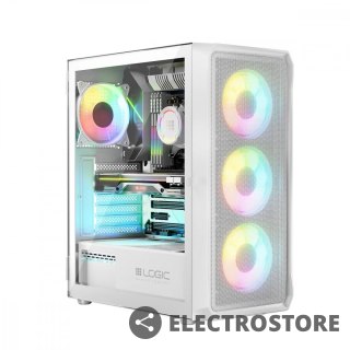 Logic Concept Obudowa Komputerowa Logic Portos ARGB Midi USB 3.0 Biała