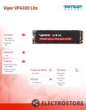 Patriot Dysk SSD 4TB Viper VP4300 Lite 7400/6000 M.2 PCIe Gen4x4 NVMe 2.0 PS5