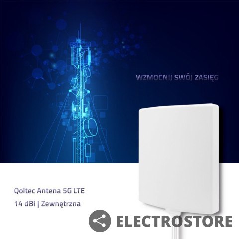 Qoltec Antena 5G | 14dBi | zewnętrzna Qoltec Antena 5G | 14dBi | zewnętrzna