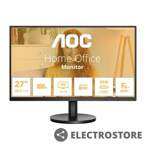 AOC Monitor 27B3CA2 27 cali IPS 100Hz HDMI DP USB-C